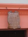 Sign for an artisan leather shop